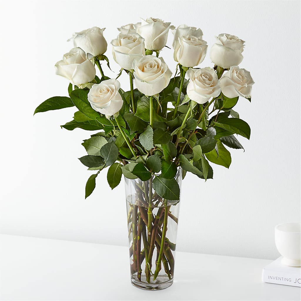 Long Stem White Rose Bouquet – Harris Teeter, Matthews NC