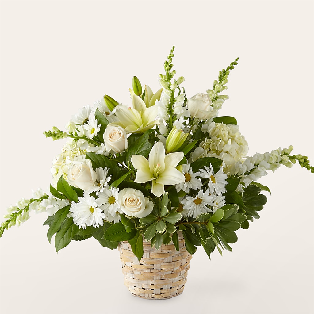 Ivory Elegance Floral Basket – Harris Teeter, Matthews NC