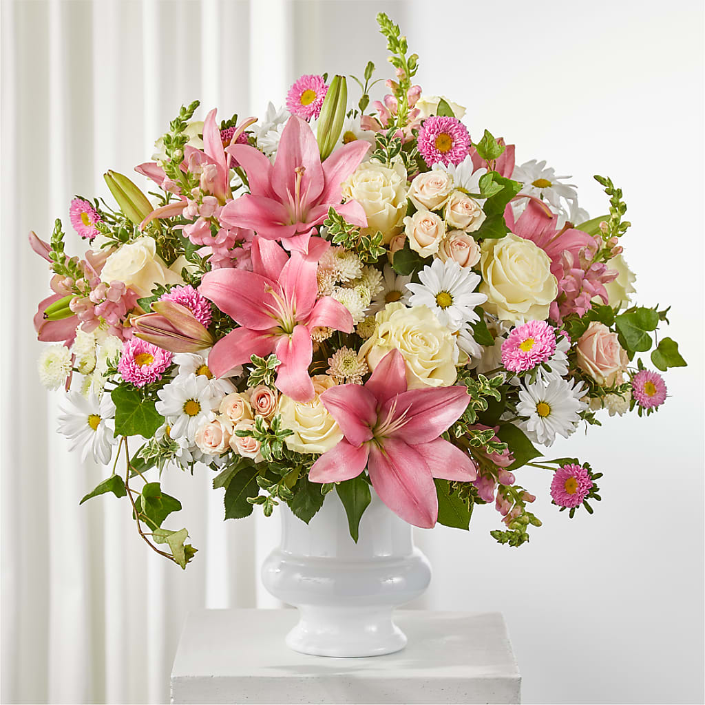 Empathetic Blooms Urn Arrangement – Harris Teeter, Matthews NC