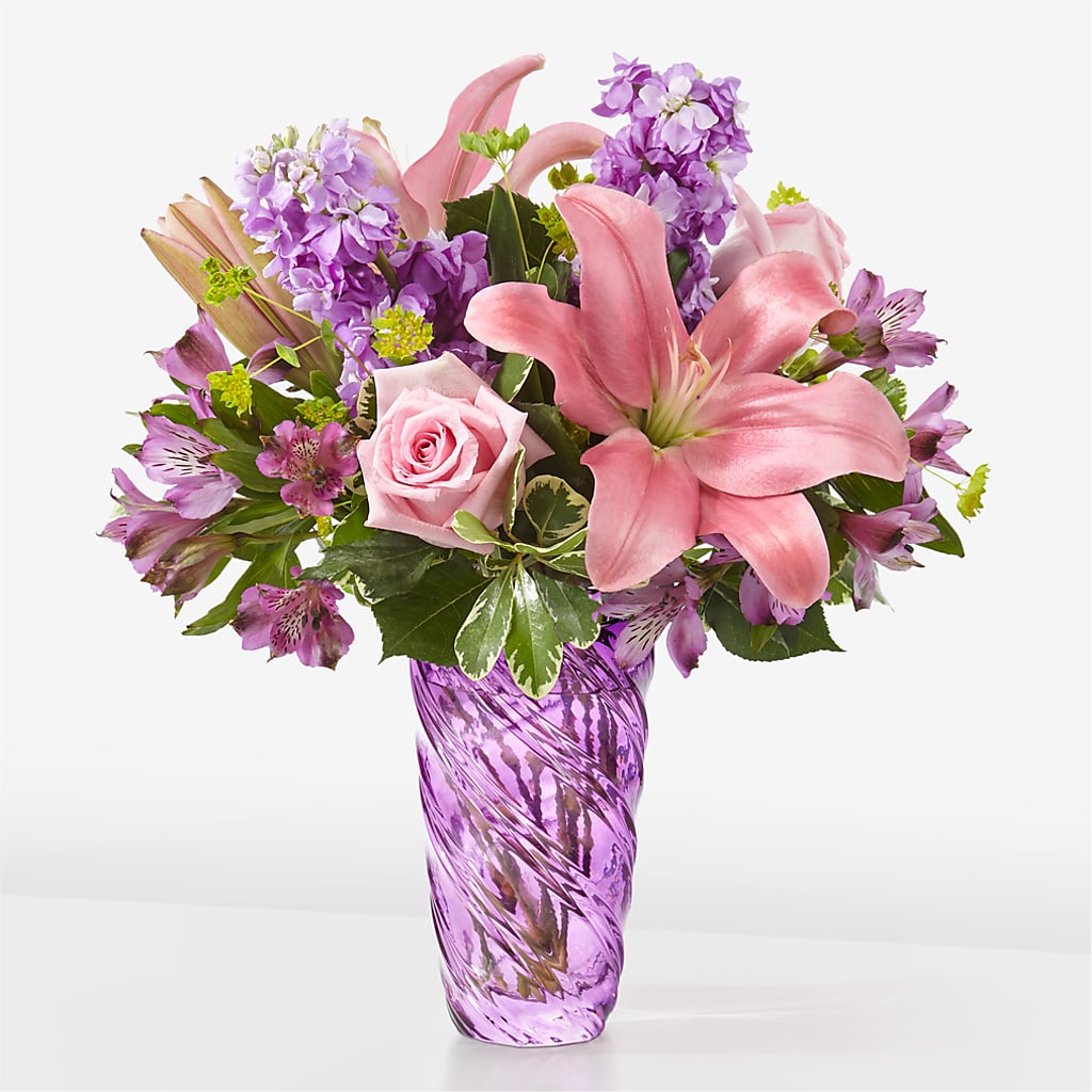 Precious Petals Bouquet with Luxe Swirl Vase – Harris Teeter, Matthews NC
