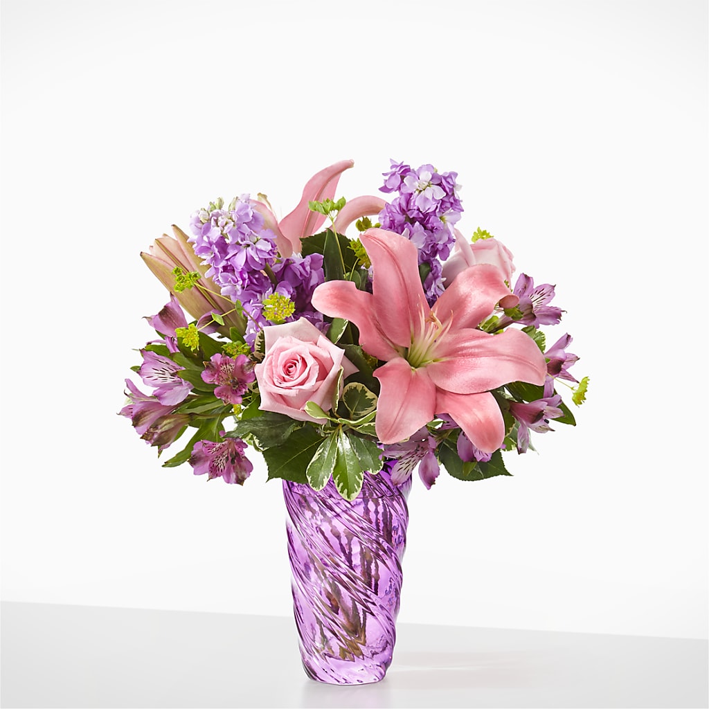 Precious Petals Bouquet with Luxe Swirl Vase – Harris Teeter, Matthews NC