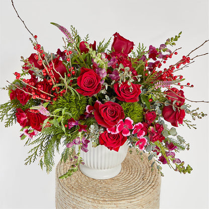 Big Red Bow Bouquet –  Harris Teeter, Matthews NC