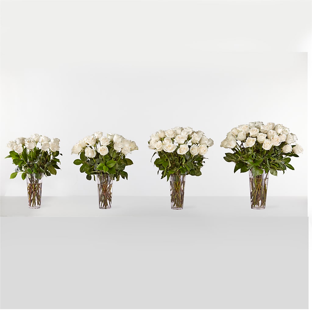Long Stem White Rose Bouquet –  Harris Teeter, Matthews NC