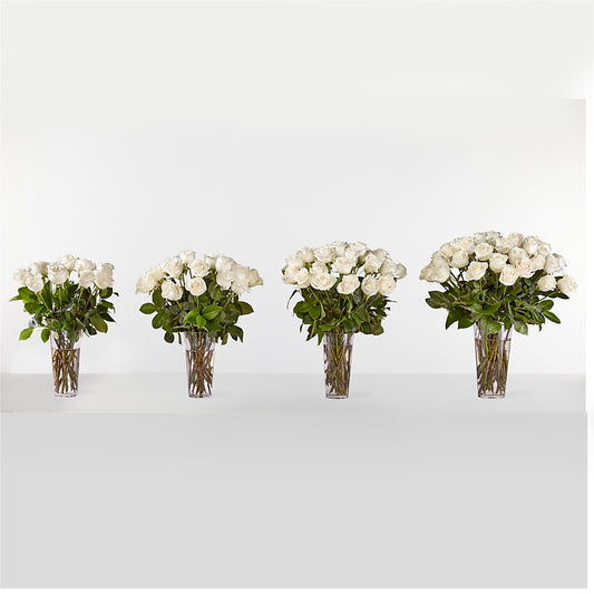 Long Stem White Rose Bouquet –  Harris Teeter, Matthews NC