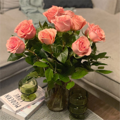 Long Stem Pink Rose Bouquet –  Harris Teeter, Matthews NC