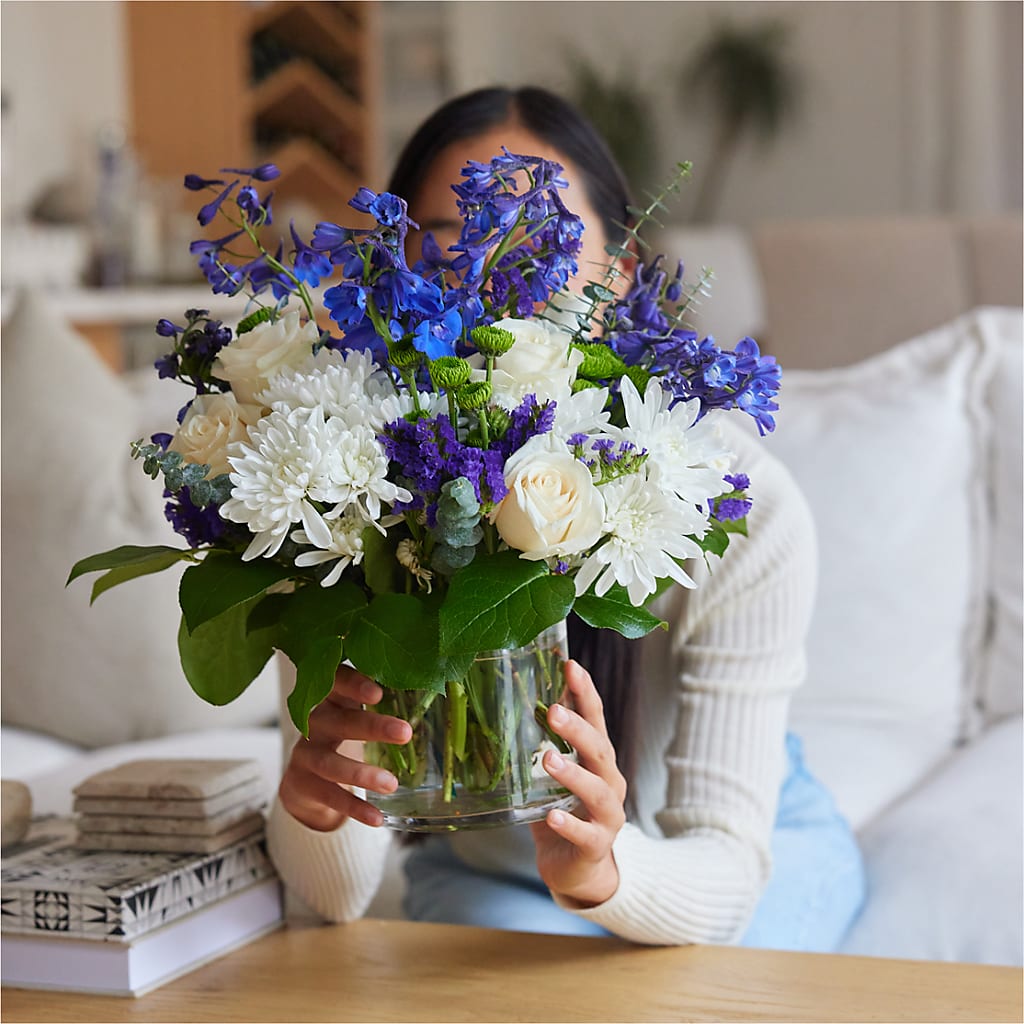 Cerulean Waves Bouquet –  Harris Teeter, Matthews NC