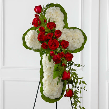 Floral Cross Easel –  Harris Teeter, Matthews NC