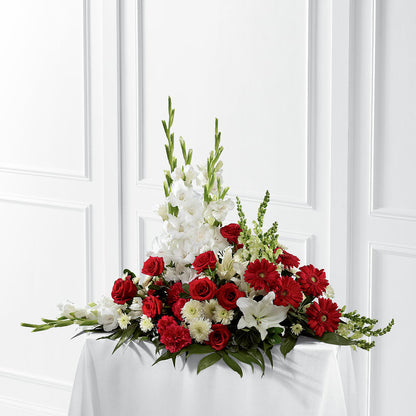 Crimson & White Arrangement –  Harris Teeter, Matthews NC