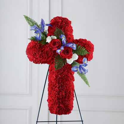 Faithful Hero Floral Cross –  Harris Teeter, Matthews NC