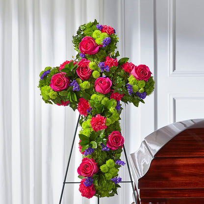 Tribute Rose Floral Cross –  Harris Teeter, Matthews NC