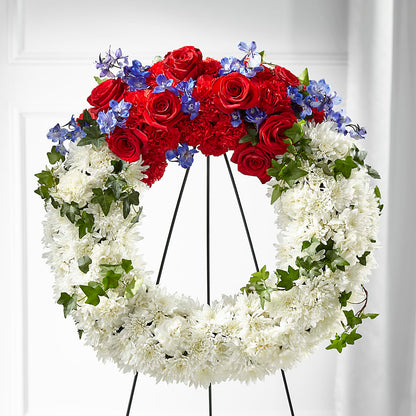 Patriotic Passion Wreath –  Harris Teeter, Matthews NC