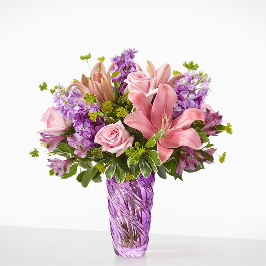 Precious Petals Bouquet with Luxe Swirl Vase –  Harris Teeter, Matthews NC