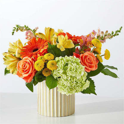 Autumn Sunshine Bouquet with Ivory Vase –  Harris Teeter, Matthews NC
