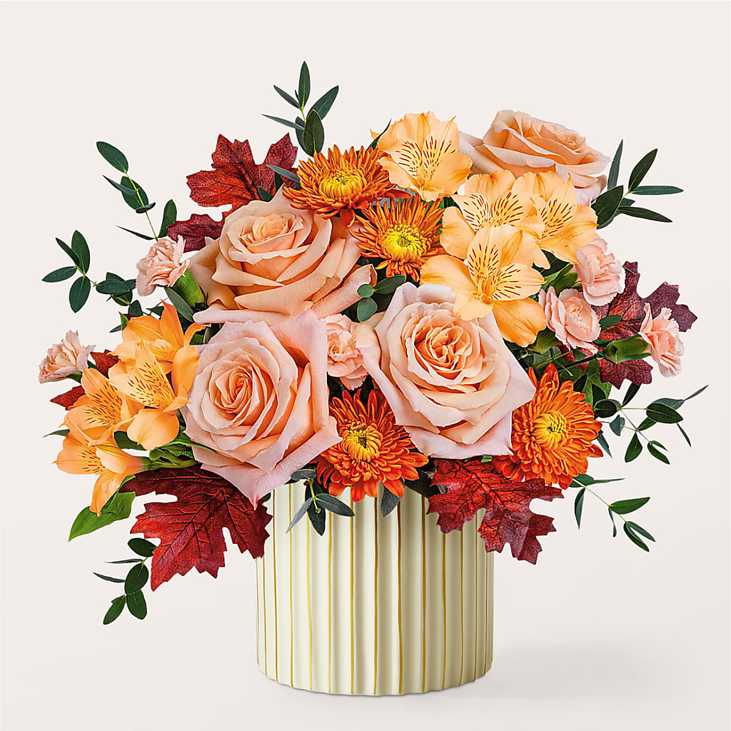 Spiced Latte Bouquet with Ivory Vase –  Harris Teeter, Matthews NC