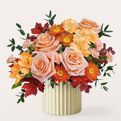 Spiced Latte Bouquet with Ivory Vase –  Harris Teeter, Matthews NC