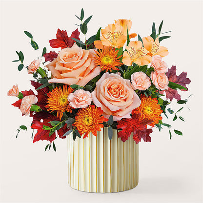 Spiced Latte Bouquet with Ivory Vase –  Harris Teeter, Matthews NC