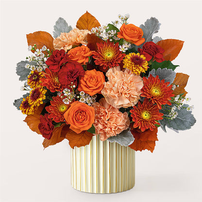Merlot Bouquet with Ivory Vase –  Harris Teeter, Matthews NC