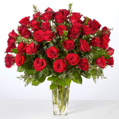 Forever Yours Fifty Stem Red Rose Bouquet –  Harris Teeter, Matthews NC